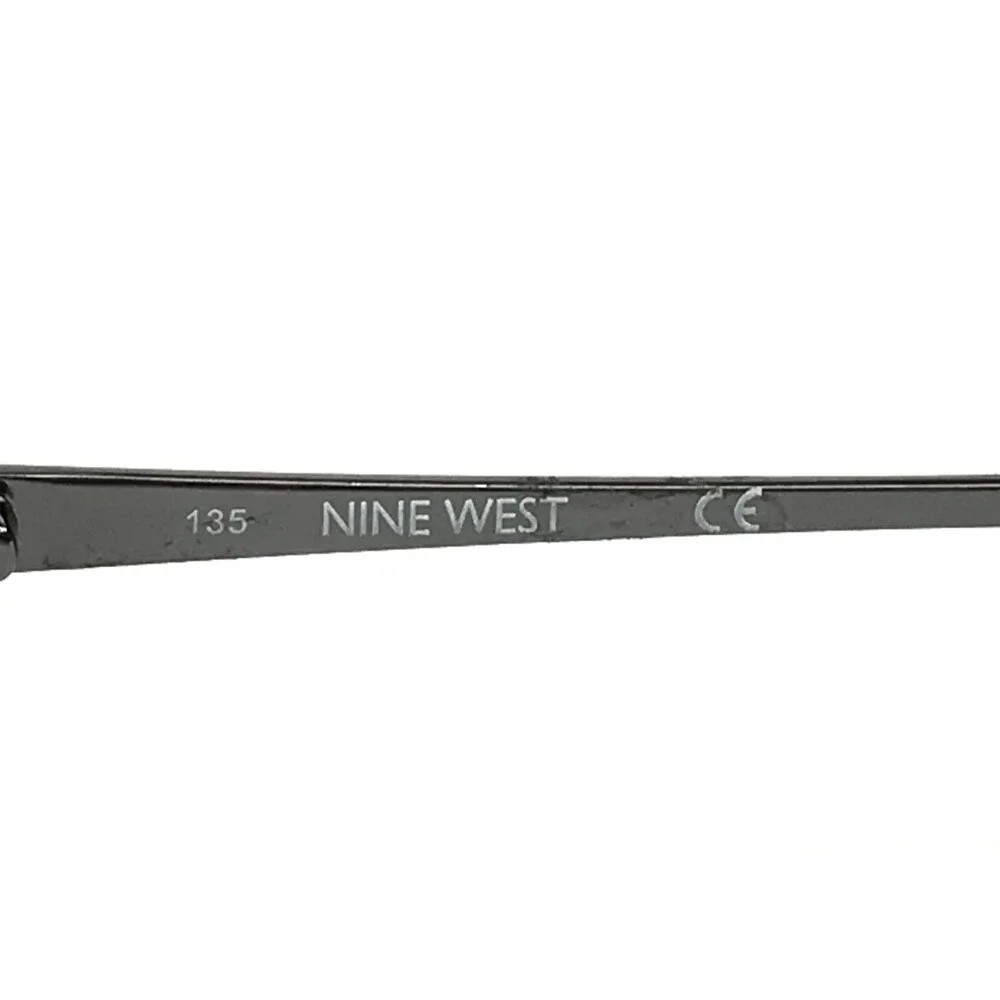 Nine West Eyeglasses Frames NW106 035 Gunmetal Gray Oval Half Rim 52-17-135